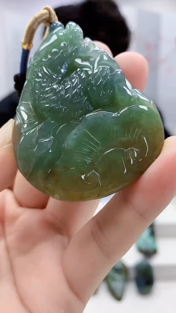 定制翡翠未镶嵌5145bb-毛货挂件8