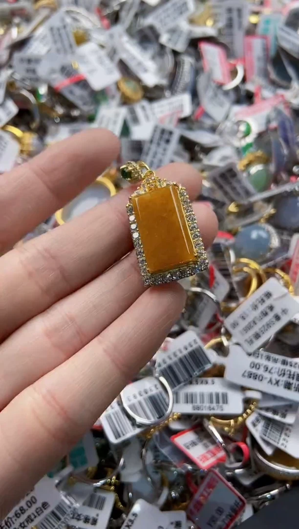 翡翠戒指银S925镶嵌777---6