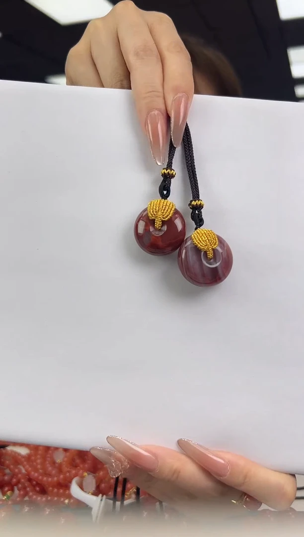 未镶嵌吊坠南红玛瑙8.29-一对（多样式）92200785