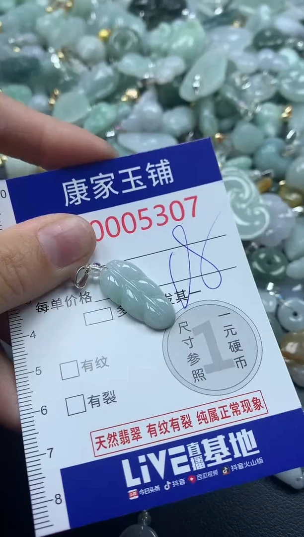 吊坠(不含链)未镶嵌翡翠5307