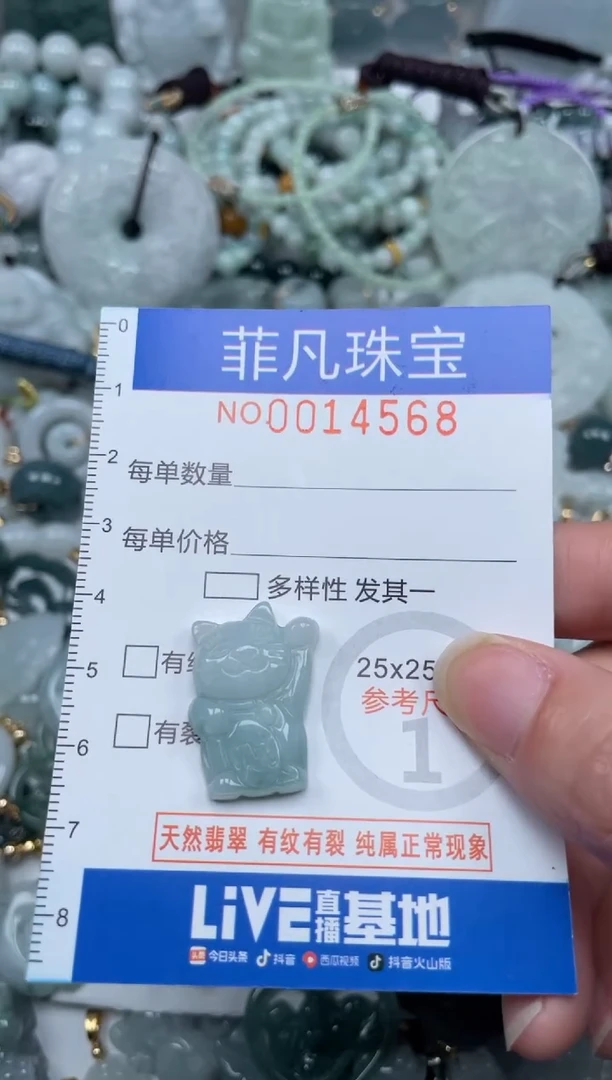 颈饰未镶嵌翡翠14568