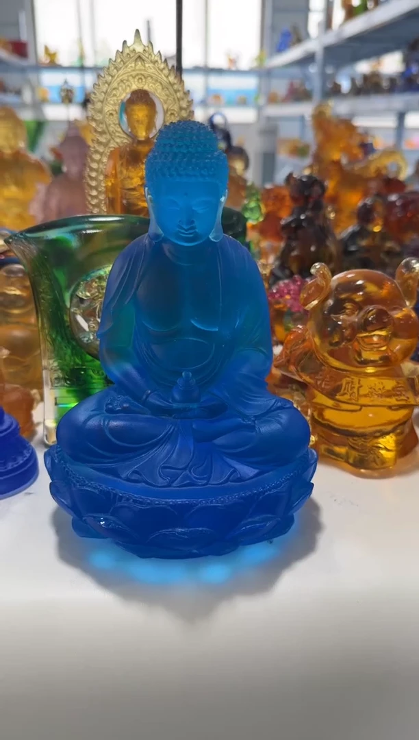 手工艺品琉璃196  药师 微瑕作品  不退不换  介意勿拍