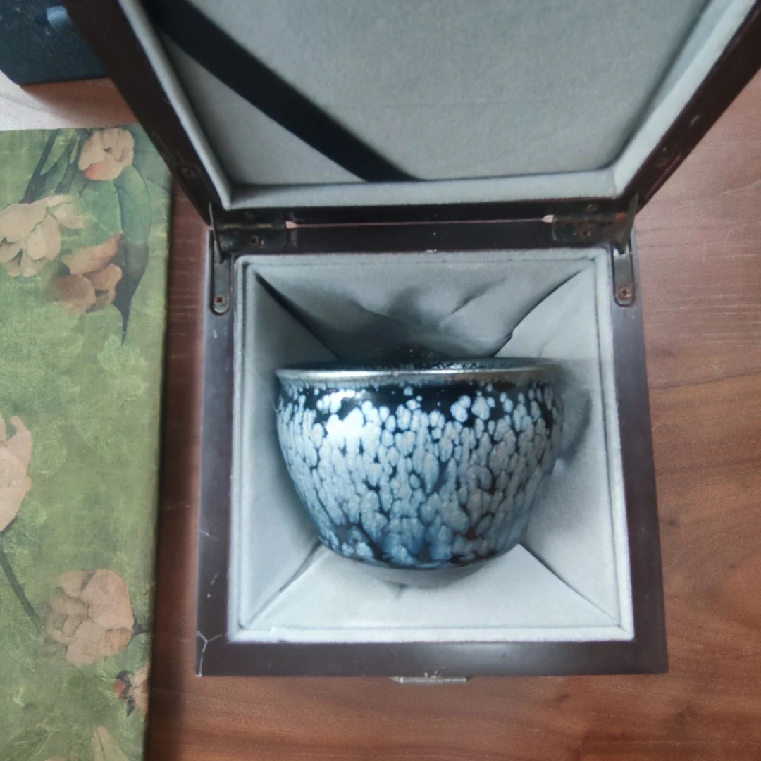 【大匠司建盏】名家一心一意油滴情侣对杯建阳建盏