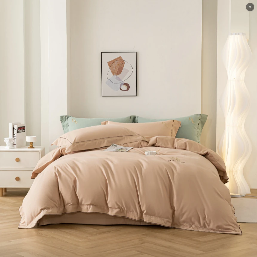 磨毛四件套洛斯咖简约轻奢