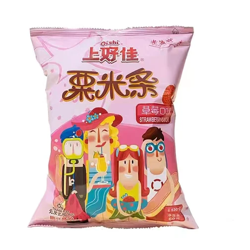 上好佳栗米条 草莓口味 60g/袋 休闲零食小吃