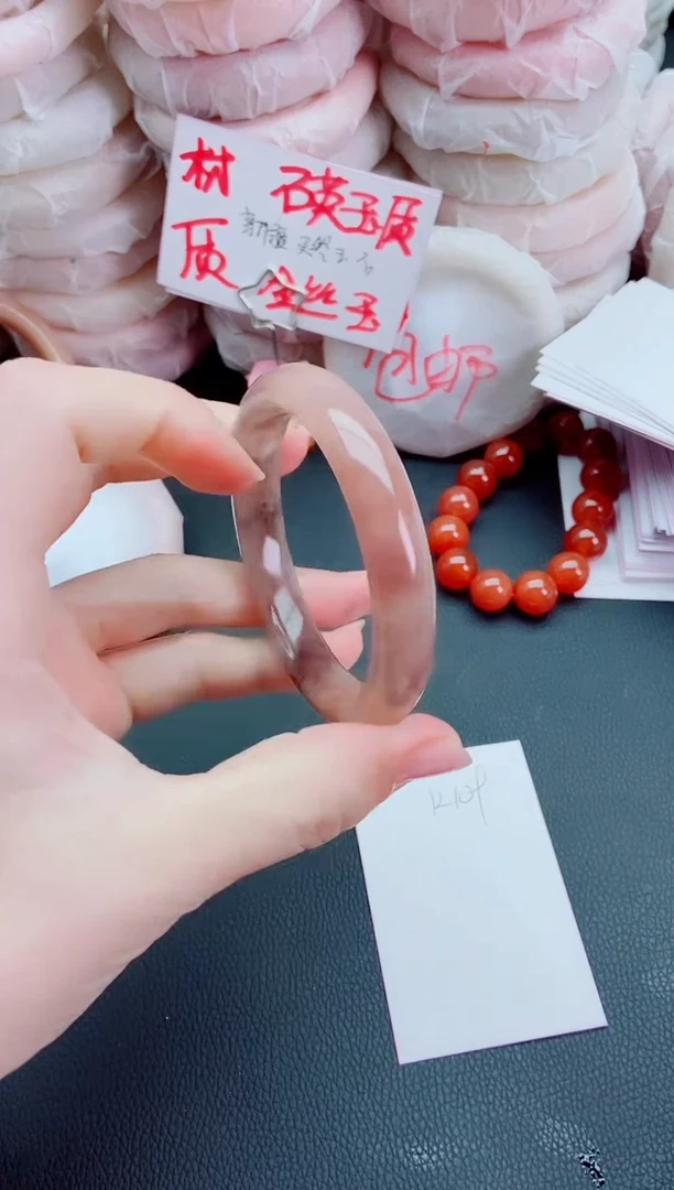 【闪购商品】石英质玉手镯未镶嵌k109-56-57