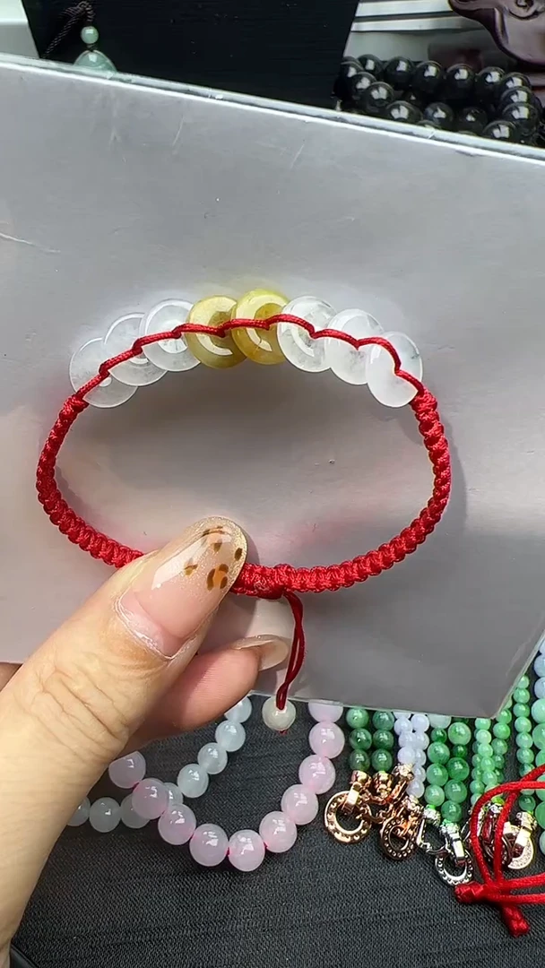 未镶嵌手绳翡翠平安扣手绳