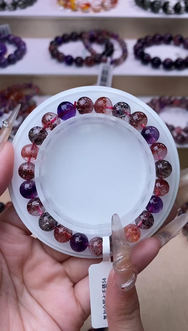 【闪购商品】水晶手链未镶嵌黑加仑超七单圈8m+