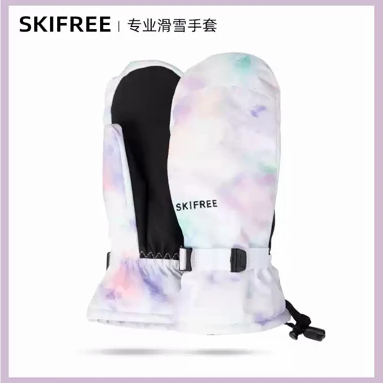 skifree【季末大促】S1焖子5025粉手套 专业滑雪加厚防水保暖焖子