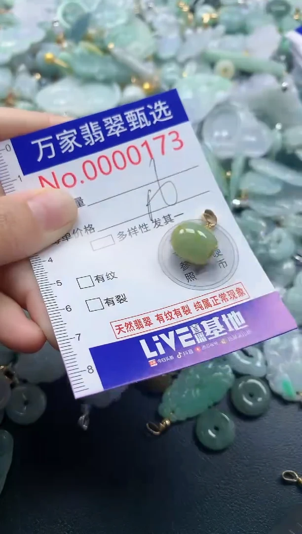 吊坠(不含链)未镶嵌翡翠0173