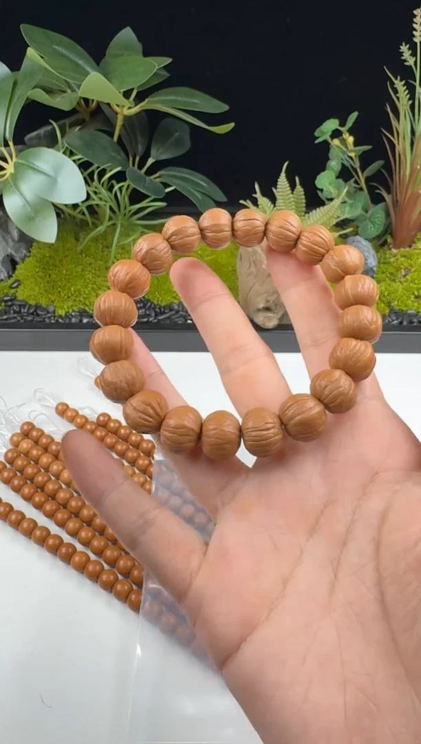 手串文玩核桃南瓜 原皮原色 一条毕业