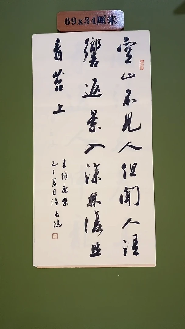 书法书法 张若鸿尺寸69cm*34cm