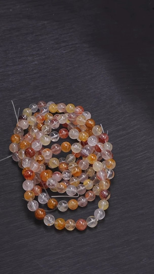 水晶手链未镶嵌胶花单圈8mm-多样性发其一