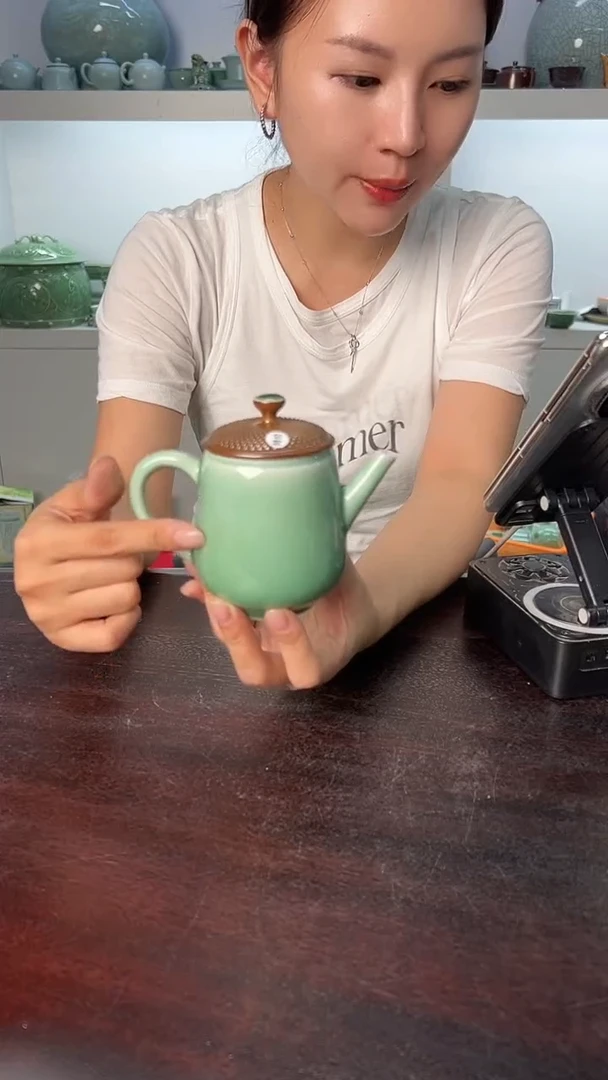 龙泉云间青瓷小米茶器