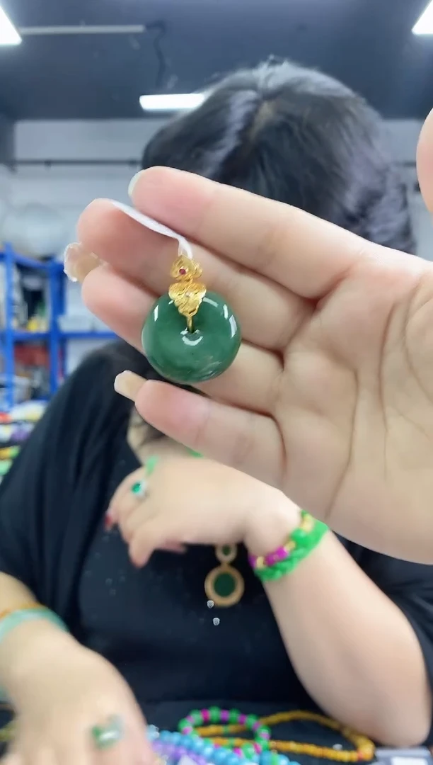 和田玉银S925镶嵌吊坠(不含链) 多样性发其一颜色微差