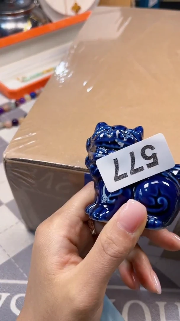 瓷片陶茶666文玩周边多人 白双肩