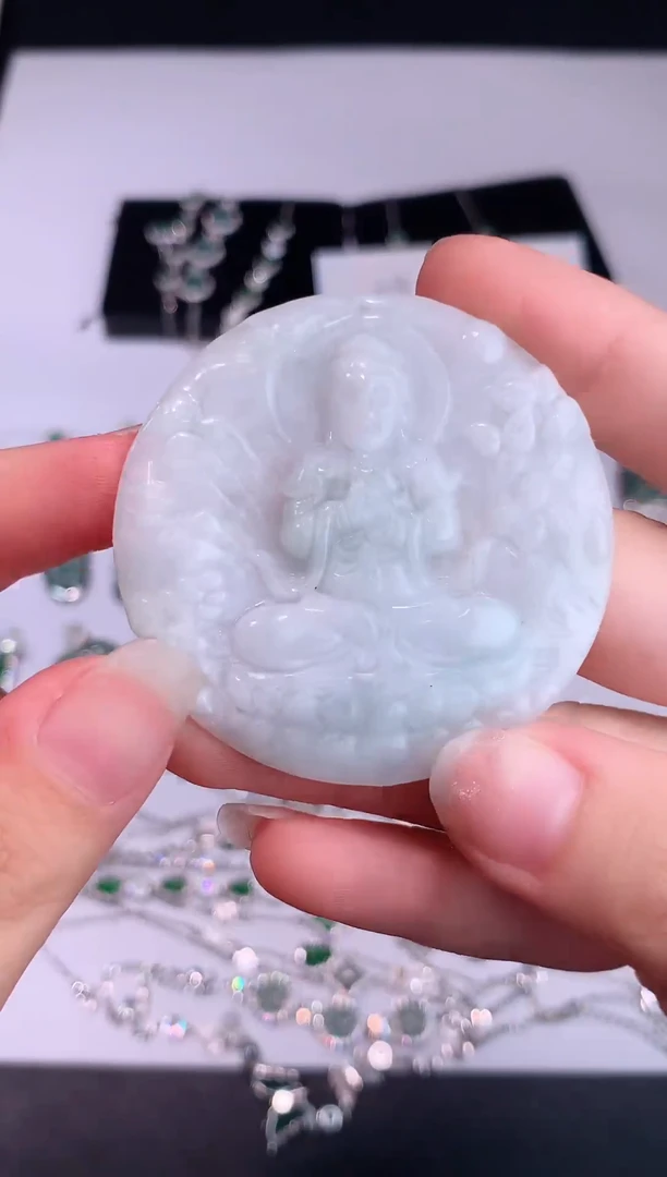 颈饰未镶嵌翡翠0芹0翡翠珠宝436