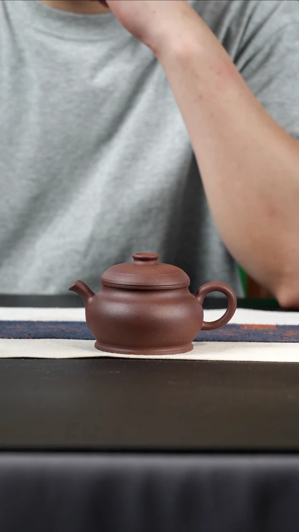 茶壶紫砂高砂紫泥颂金，170cc