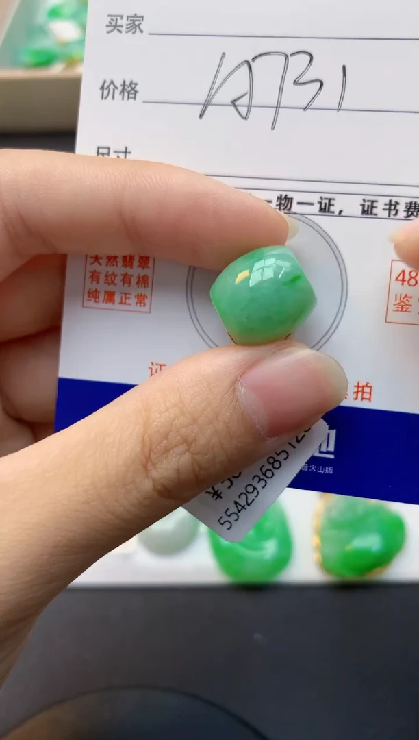 颈饰未镶嵌翡翠天然缅甸A货翡翠百元以上9元证书费自理