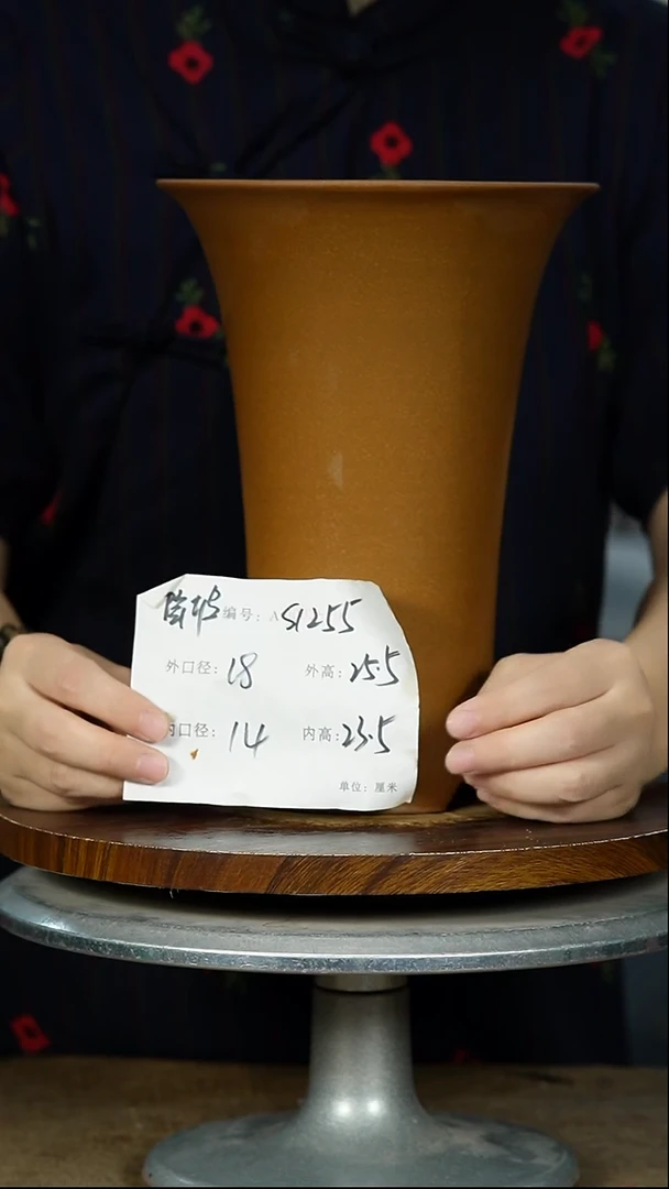 紫砂花盆1255紫砂花盆紫砂 颜色随机