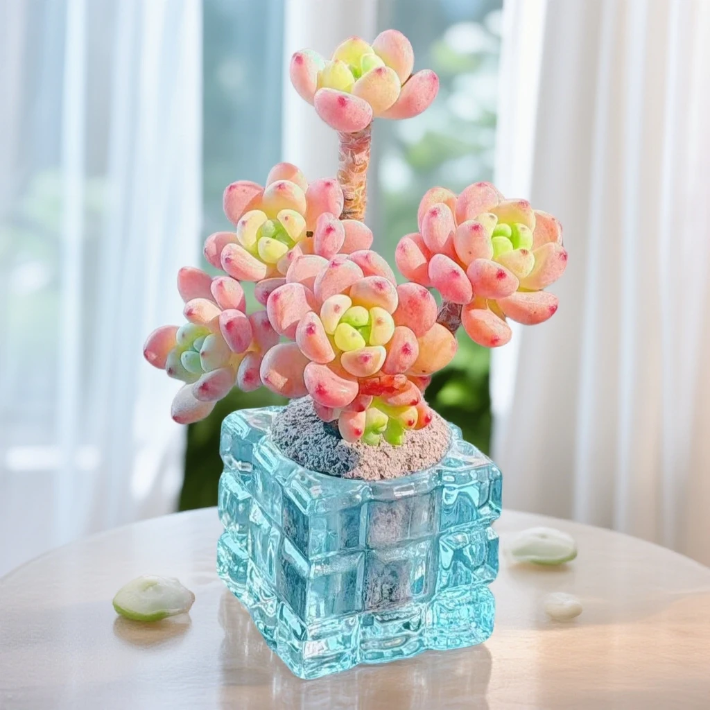 无土劳尔1颗(含天蓝花器