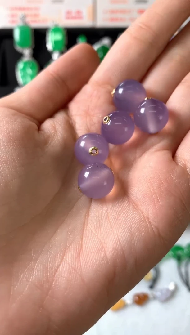 玛瑙/玉髓吊坠(赠链)18K金镶嵌吊坠多样性发一