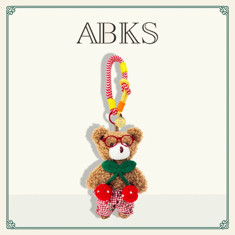 ABKS原创包包挂件公仔女款高级小众毛绒娃娃玩偶挂件配饰送礼0058