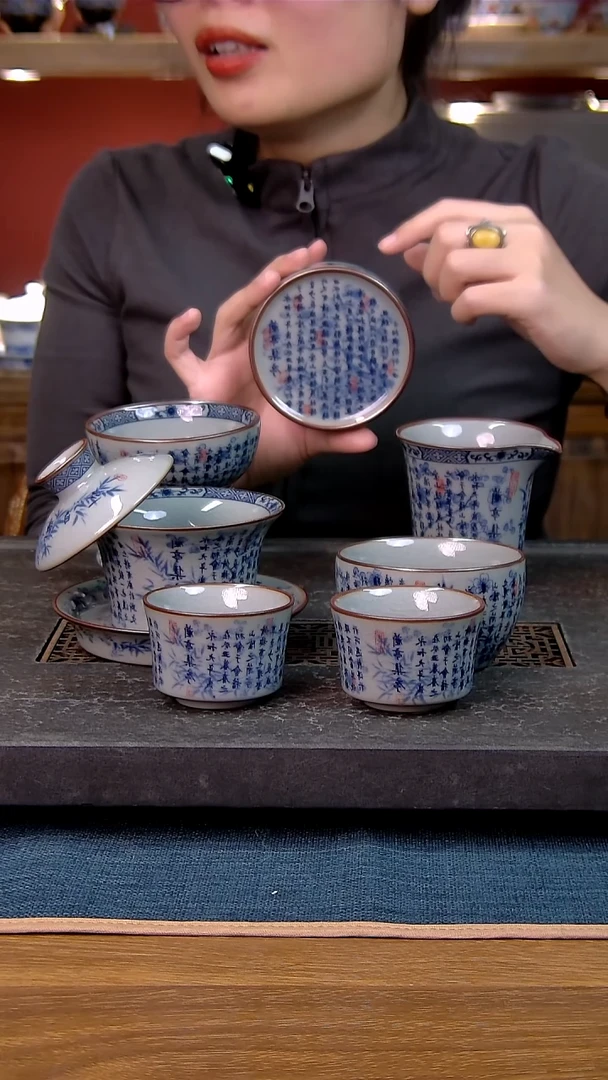 简装家用款7件套 老陶泥开片纹陶瓷茶具