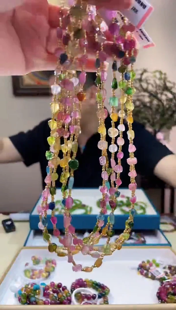 未镶嵌手链碧玺多样性发一@@ZY40716009