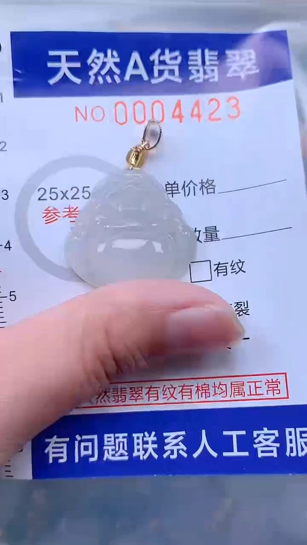 翡翠未镶嵌吊坠(不含链)1