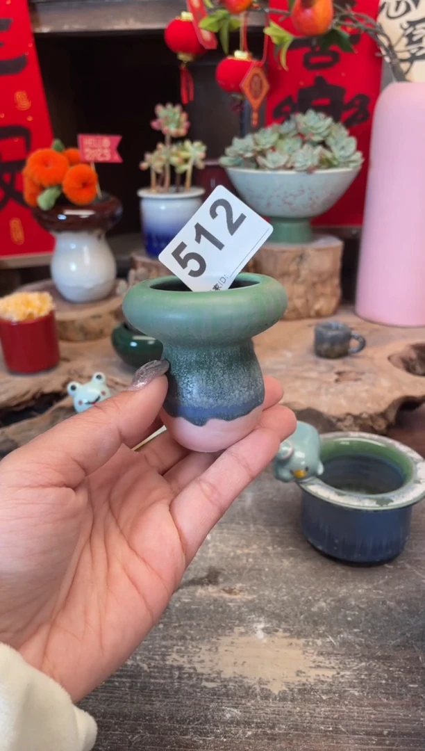 【闪购商品】摆件512知木小芳花盆