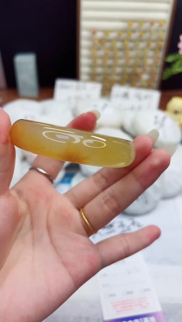 未镶嵌手镯石英质玉375-财气镯-圈口55