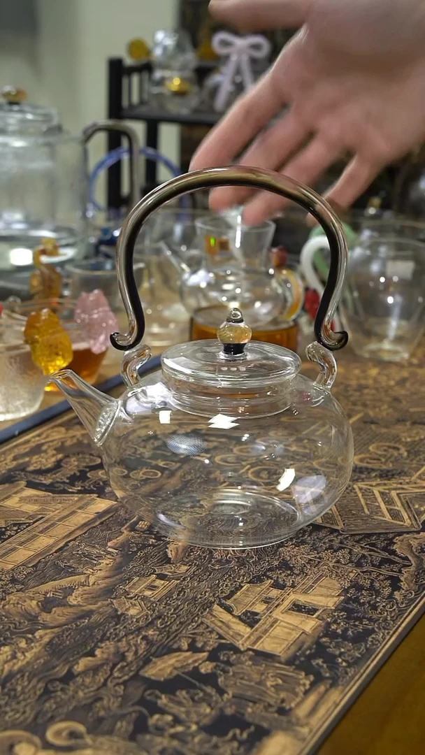凤尾提梁壶绿凤尾  晶焱金标