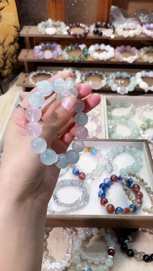 【闪购商品】水晶手串未镶嵌拉丝萤石手串
