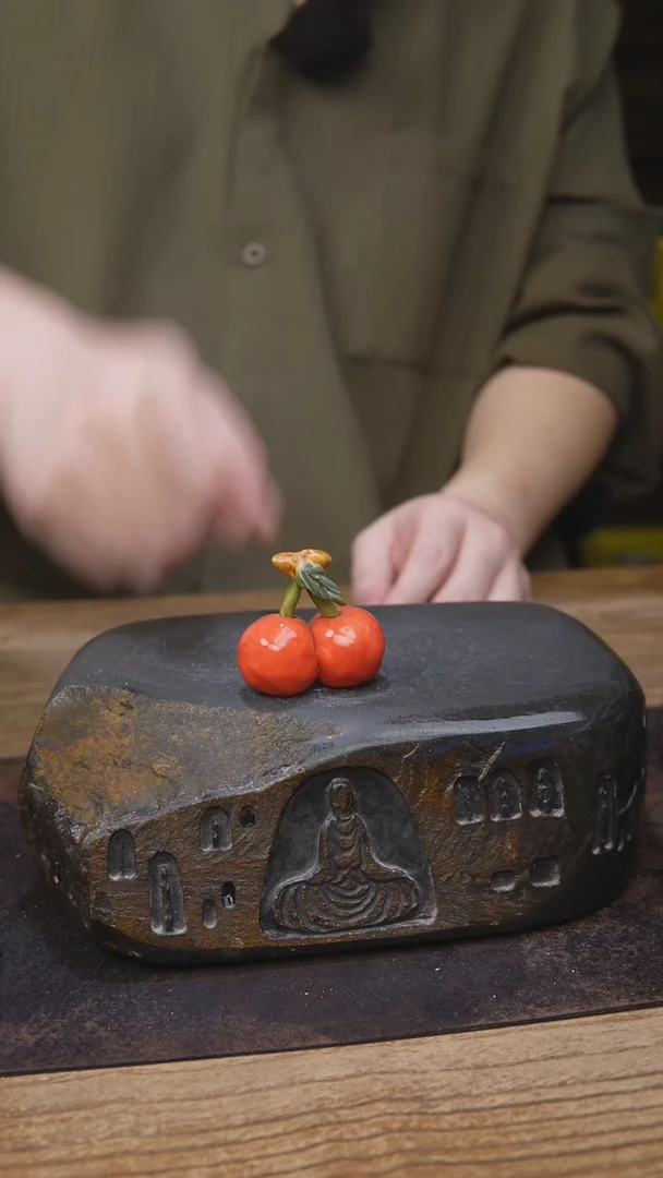 陶瓷手工同款香插樱桃