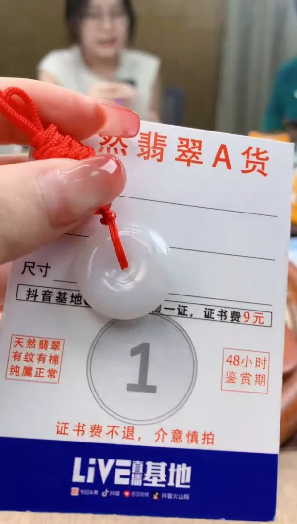 颈饰未镶嵌翡翠天然A货翡翠挂件