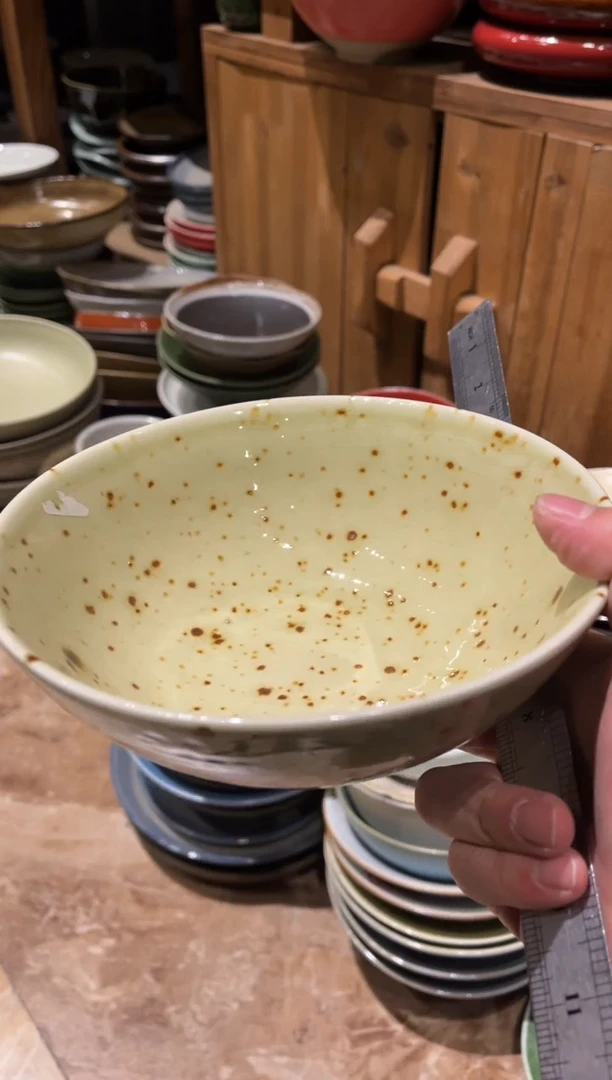 【闪购商品】瓷片721 枣红花的面碗1个