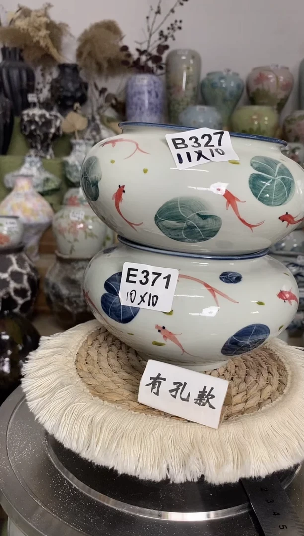 瓷韵花盆 B327 E371 手工制品 完美主义者慎拍