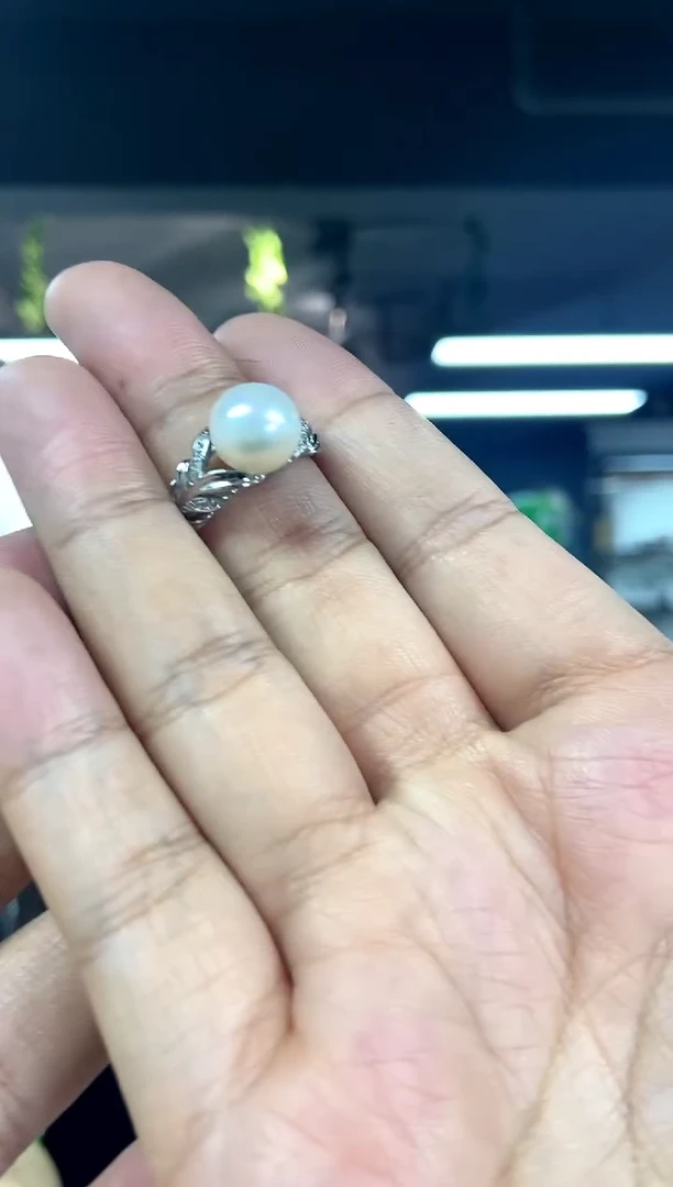 未镶嵌戒指淡水珍珠多样性发其一颜色微差