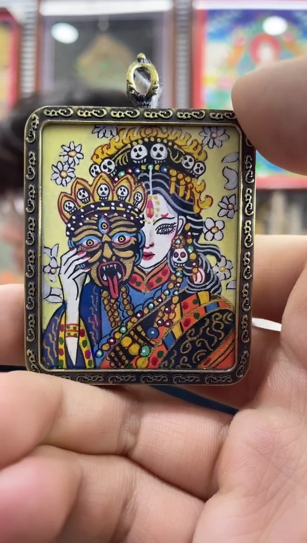 吊坠纯手绘唐卡（非质量问题不退不换）扎基前世今生