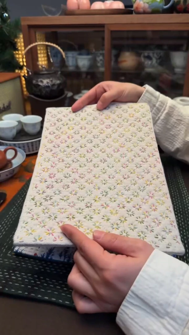 【闪购商品】织绣Cici手作刺子绣植物染茶席-631