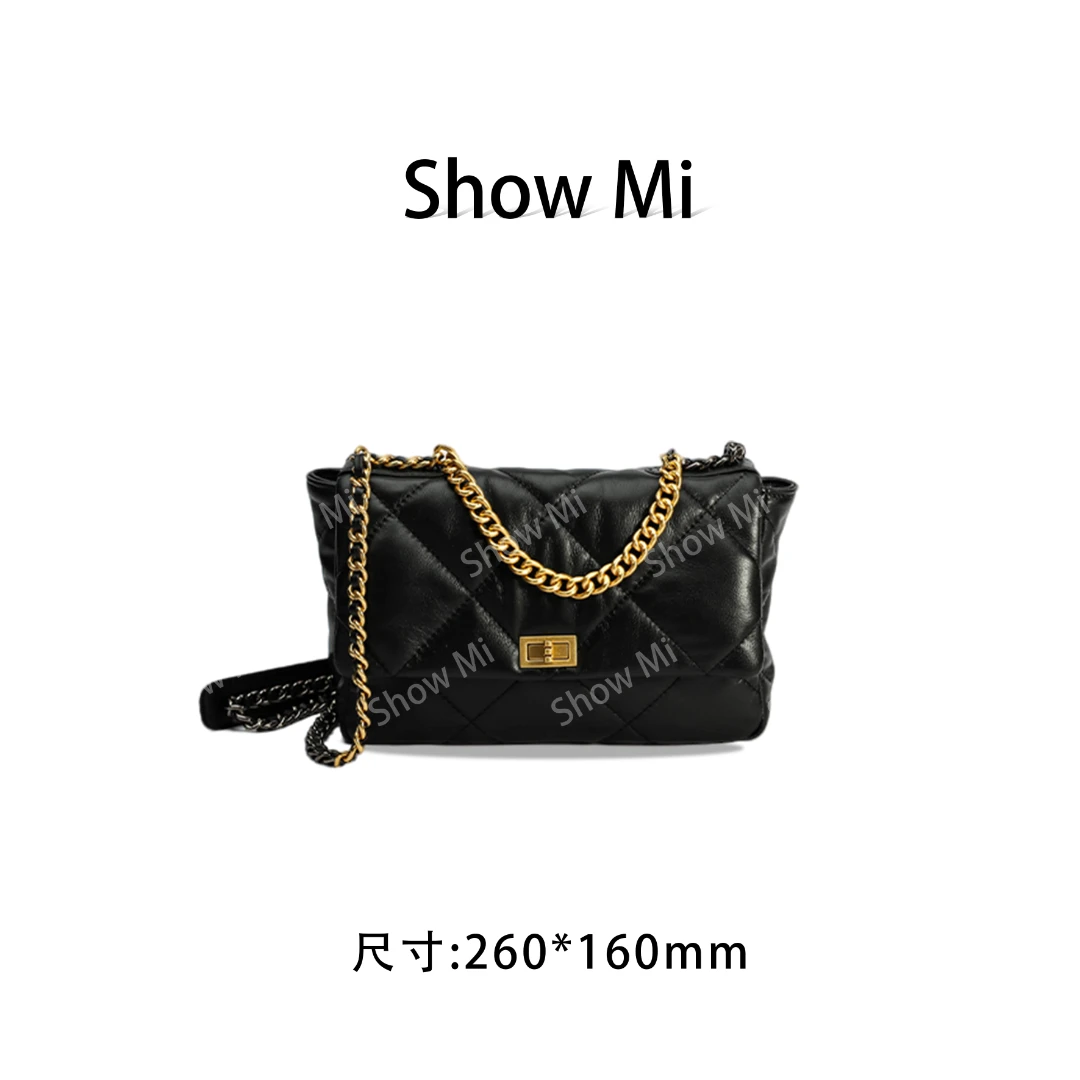 RAIN.CUN【Show Mi】SLBL-BW011-黑色-轻奢小众时尚百搭女士包包sm