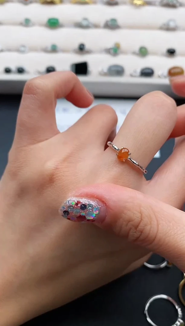 银S925镶嵌戒指翡翠555555555+6