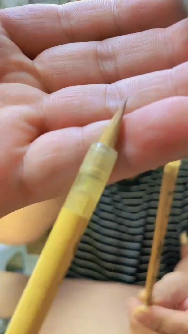 黑湘妃牛角净纯狼毫一支