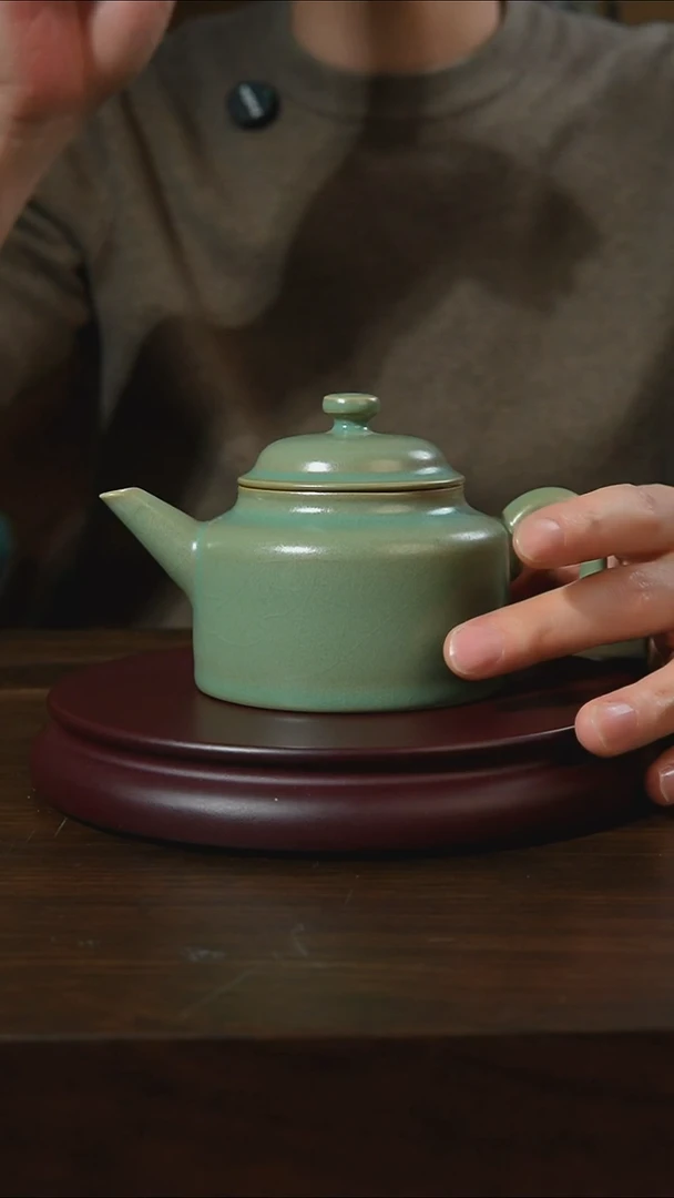 杯子瓷泡**?汝州原产地原矿仿古老釉q