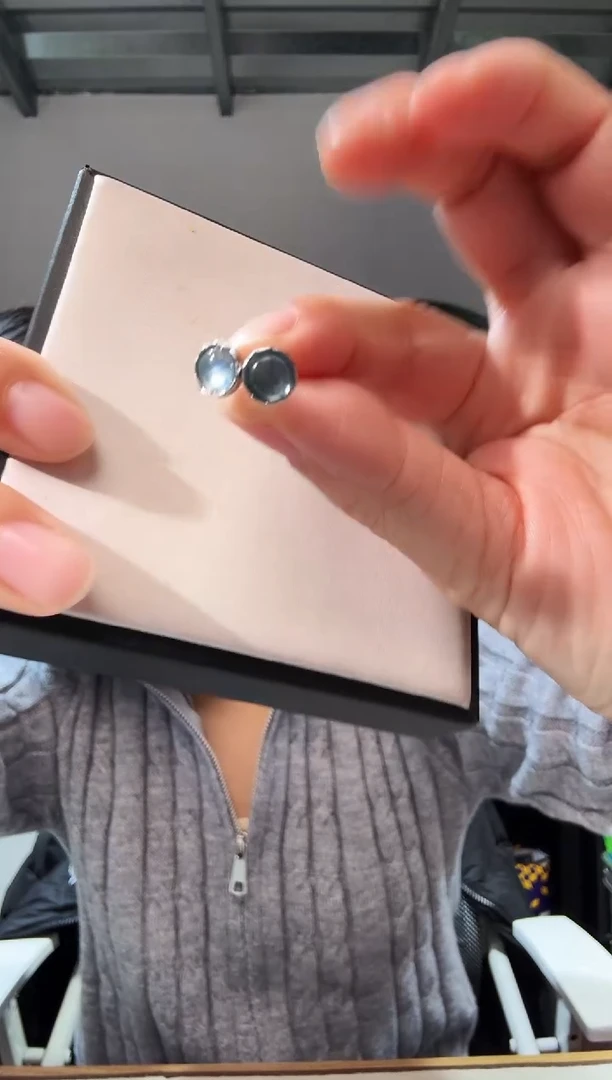 未镶嵌耳钉海蓝宝石优0433 多样性发一件