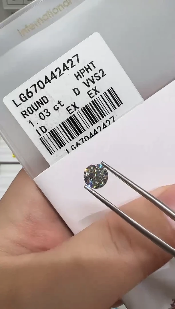 【闪购商品】实验室培育钻石裸石未镶嵌@1.03 ct 先鉴赏，再定制！