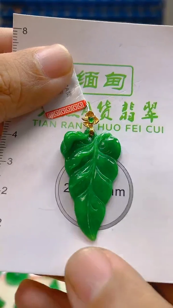 颈饰18K金镶嵌翡翠新号开播 全场乱卖