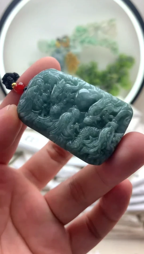 颈饰未镶嵌翡翠山****泉挂件【福利款】