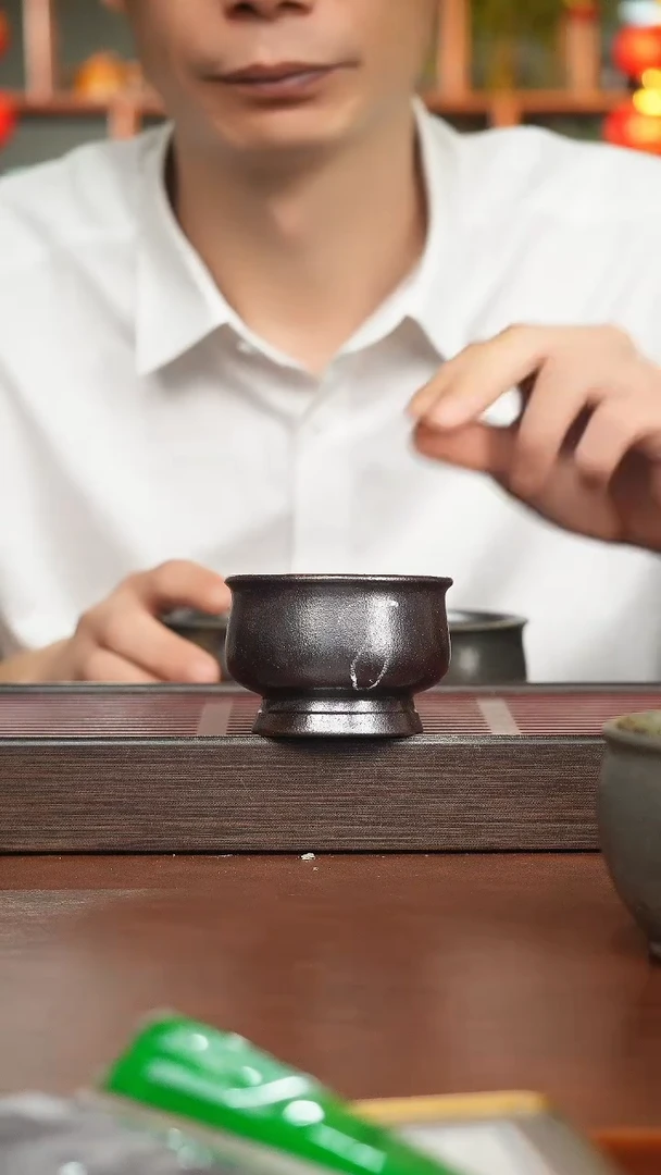 茶杯紫砂路*柴烧主人杯杯8号